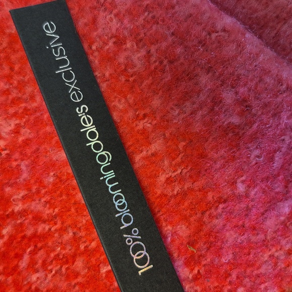 Aqua Pink and Red Fringed Wrap - Picture 4 of 5